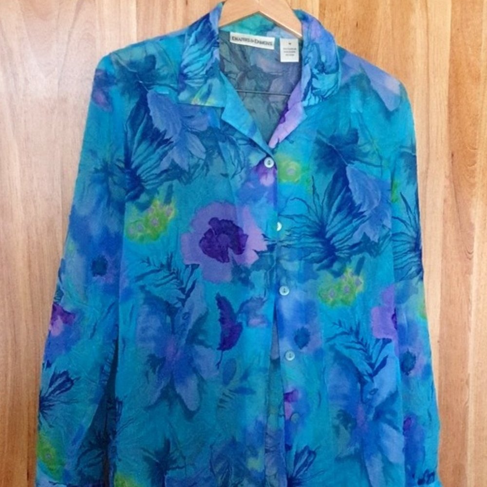 Sheer Floral Blouse [2]